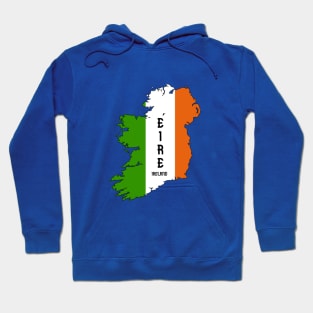 Ireland map & flag Hoodie